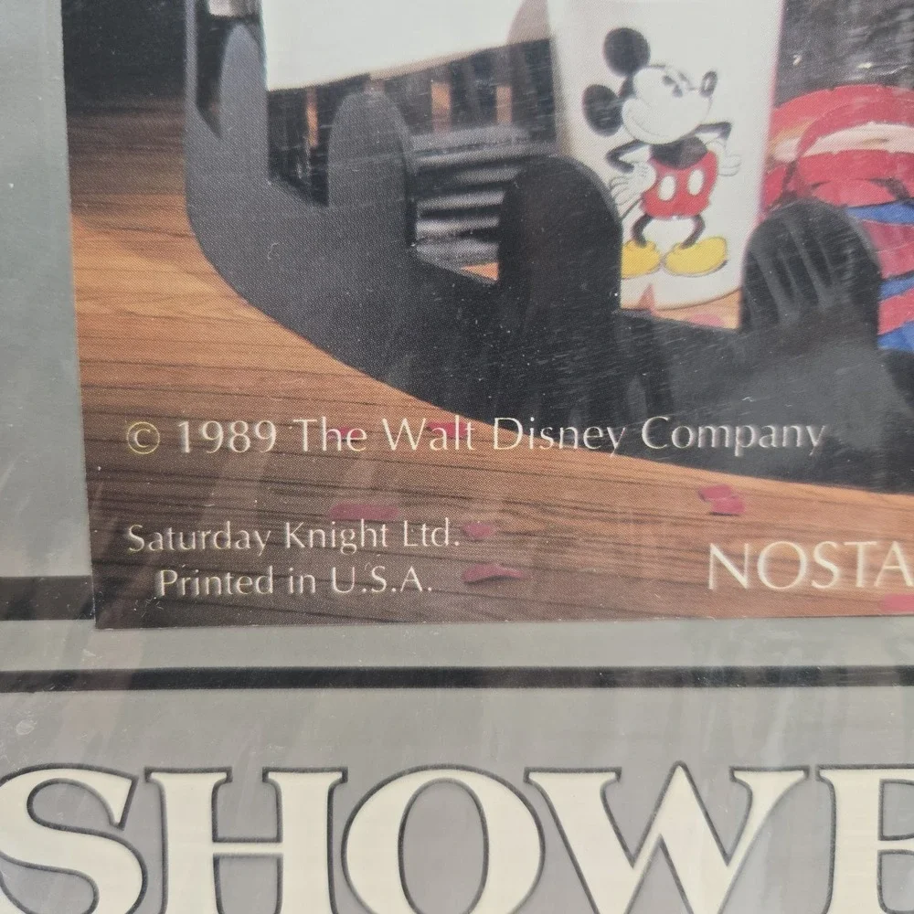 New Vtg 1989 MICKEY‎ MOUSE Shower Curtain Vinyl Disney USA Nostalgia Mickey Nos